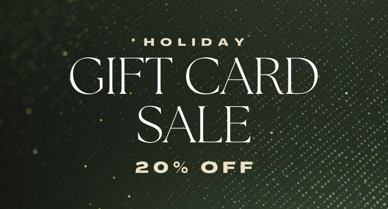 Holiday Gift Card Sale 20% off